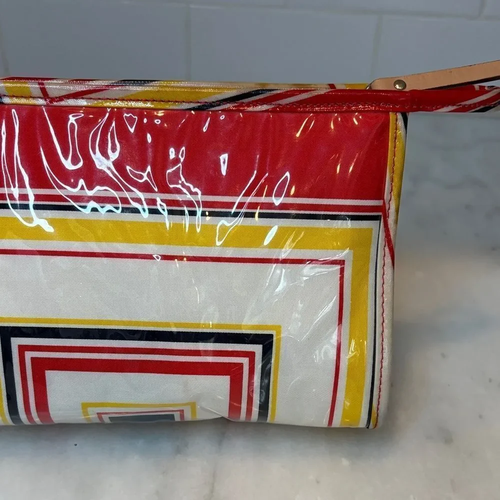 Kate Spade Travel Bag Colorful Geometric Toiletries Cosmetic Case Pouch